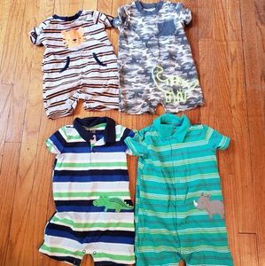 24 month boys one piece short outfits